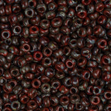 11/0 Miyuki Seed Beads #4513 Opaque Red Picasso 22g