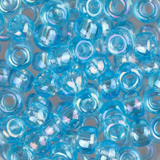 6/0 Miyuki Seed Beads #0260 Transparent Dark Aqua AB 22g