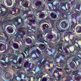 6/0 Miyuki Seed Beads #0274 Amethyst Lined Crystal AB 22g