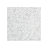 6/0 Miyuki Seed Beads #0402F Opaque White Matte 22g