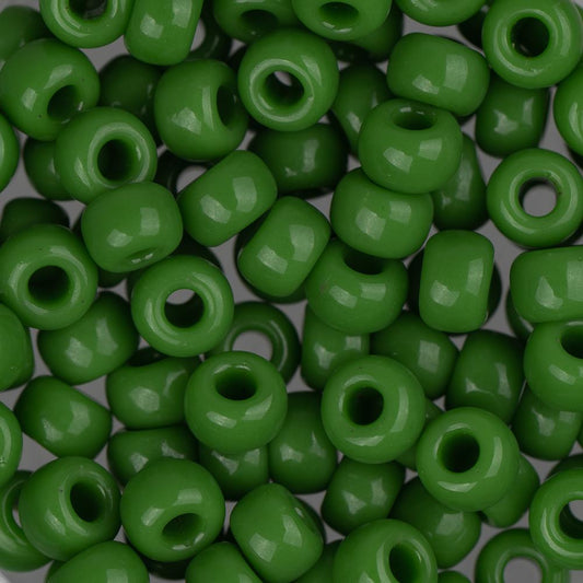 6/0 Miyuki Seed Beads #0411 Opaque Green Pea 22g