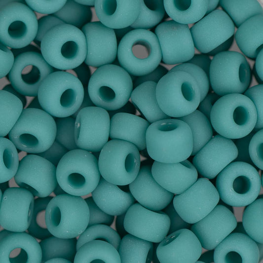 6/0 Miyuki Seed Beads #0412F Opaque Turquoise Green Matte 22g