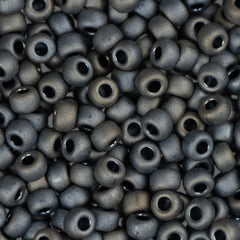 8/0 Miyuki Seed Beads #2002 Metallic Silver Grey Matte 22g