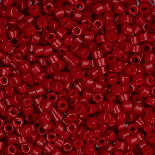 11/0 Delica Bead #0791 Bright Red Matte 5.2g