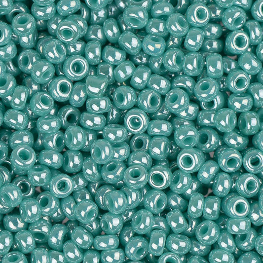 11/0 Miyuki Seed Beads #0435 Opaque Luster Turquoise Green 22g