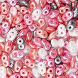 Czech Superduo Beads 24g Pretty In Pink