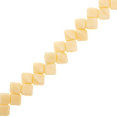 *Czech Silky Beads 40/strand - Opaque Beige