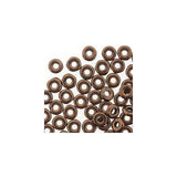 *Czech O Beads 8.1g Jet Bronze