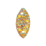 Citrine AB 7x15mm Navette Sew On Stone #9050-15 20/pk