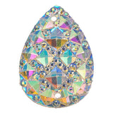 Crystal AB 18x25mm Tear Drop Sew On Stone #9055-00 10/pk