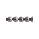 Czech Druk 8mm Beads 22/strand Opaque Gunmetal