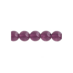 Czech Druk 8mm Beads 22/strand Trans Amethyst