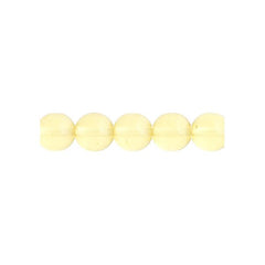 Czech Druk 8mm Beads 22/strand Trans Jonquil