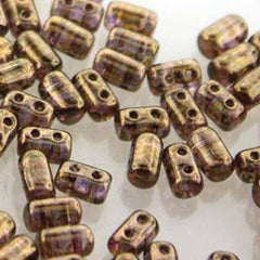 *Czech Rulla Beads Crystal Senegal Brown Violet 22g