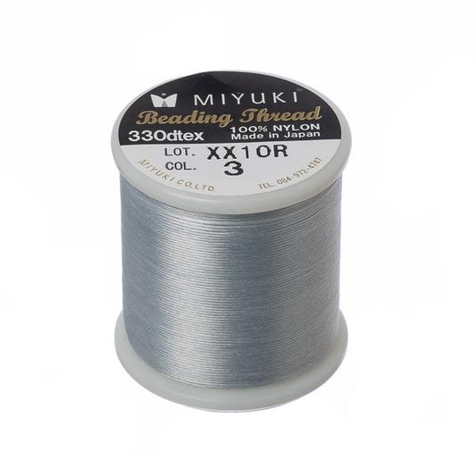 Silver Miyuki Beading Thread 50m