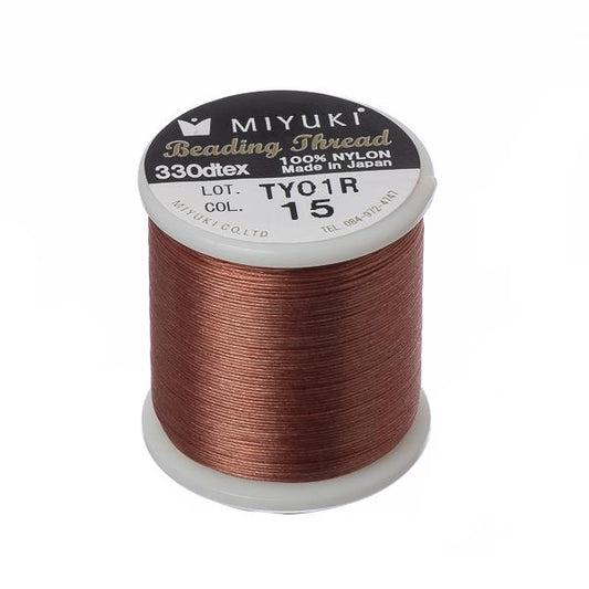 Nutmeg Miyuki Beading Thread 50m