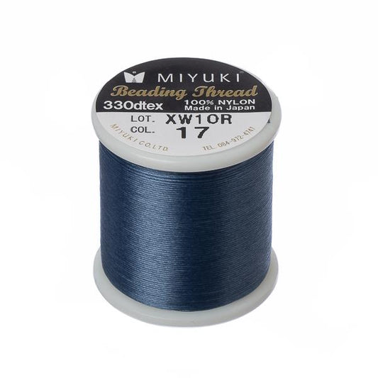 Dark Blue Miyuki Beading Thread 50m